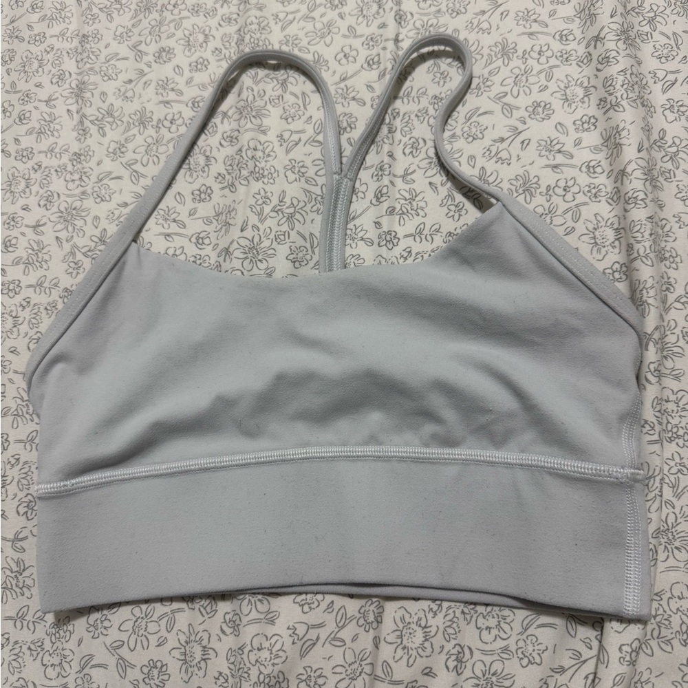 Lululemon Flow Y Bra Nulu Longline White